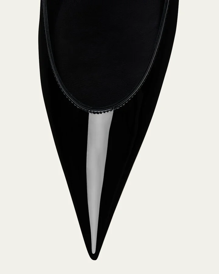 Miss Z Patent Red Sole Pumps - Image 3