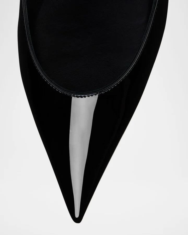 Miss Z Patent Red Sole Pumps - Image 2