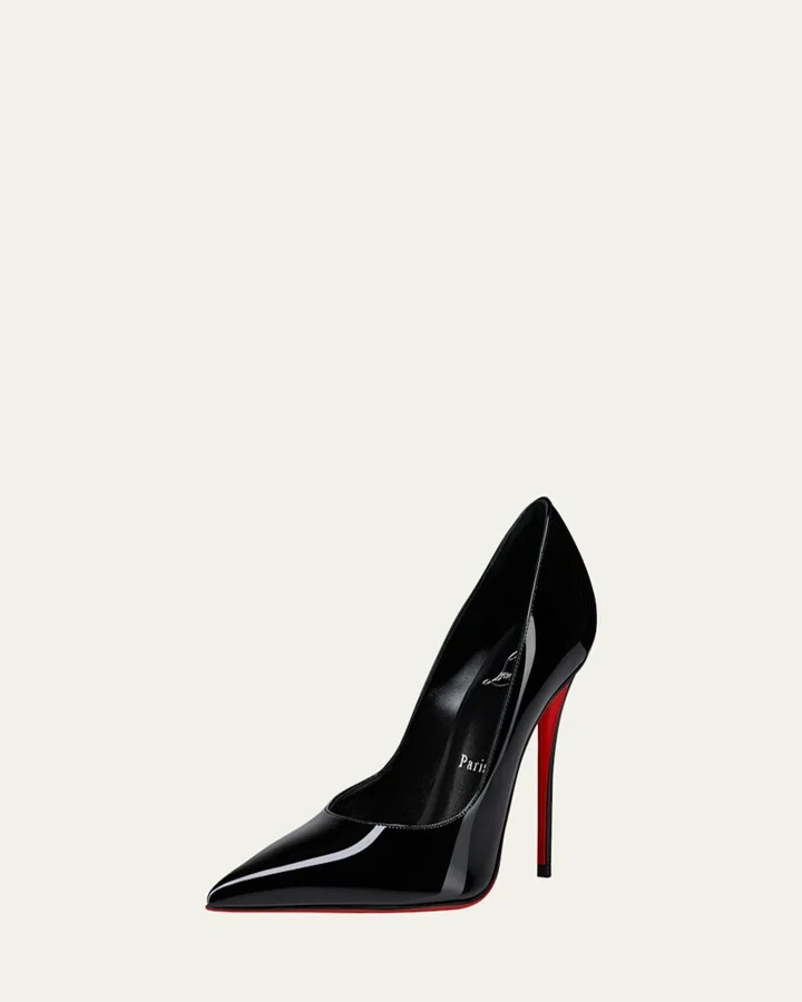 Miss Z Patent Red Sole Pumps - Image 3