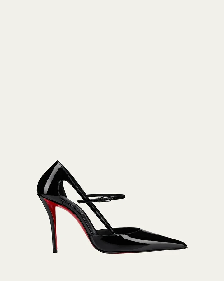 Miss Z Patent Red Sole Pumps
