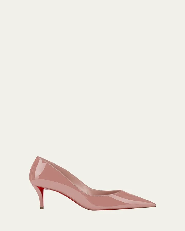 Miss Z Patent Red Sole Pumps