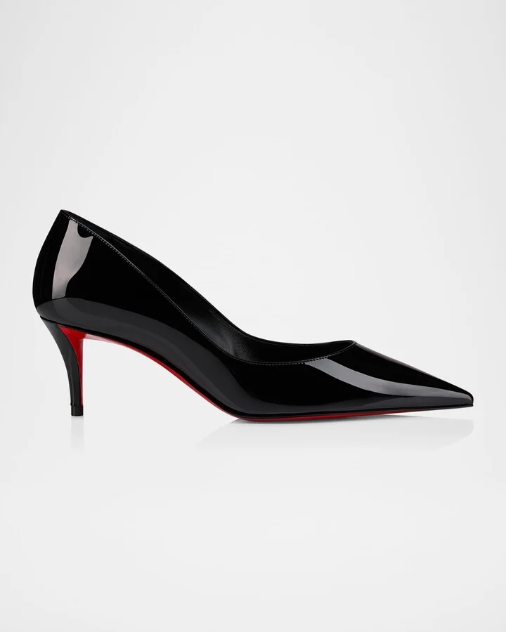 Miss Z Patent Red Sole Pumps
