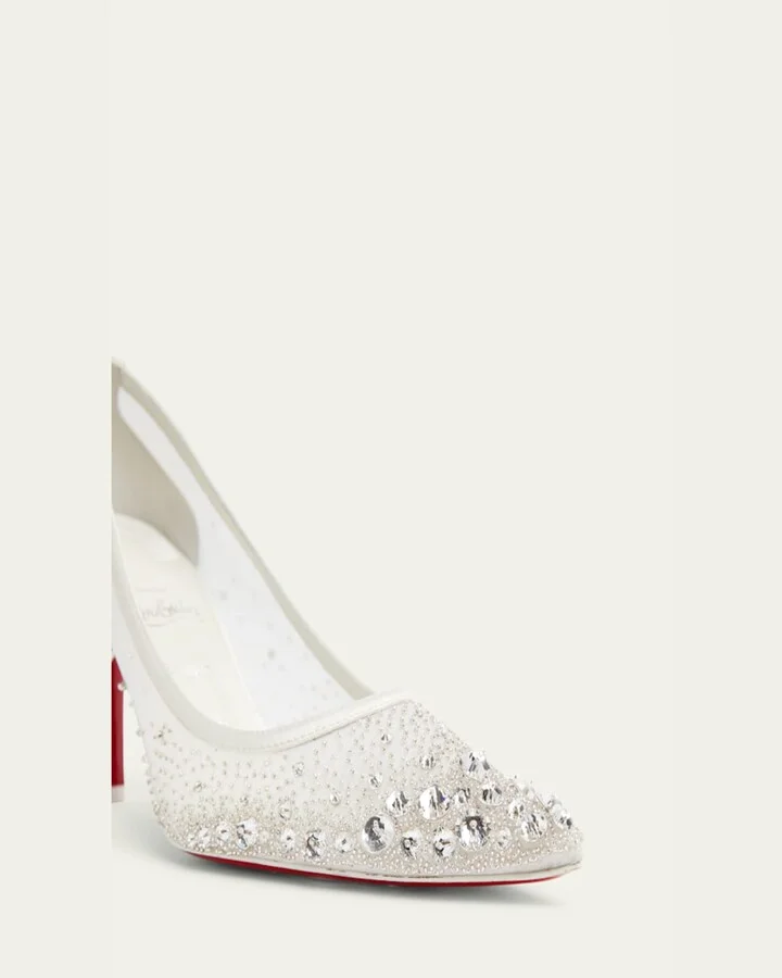 Miss Z Sparkling Red Sole Pumps - Image 2