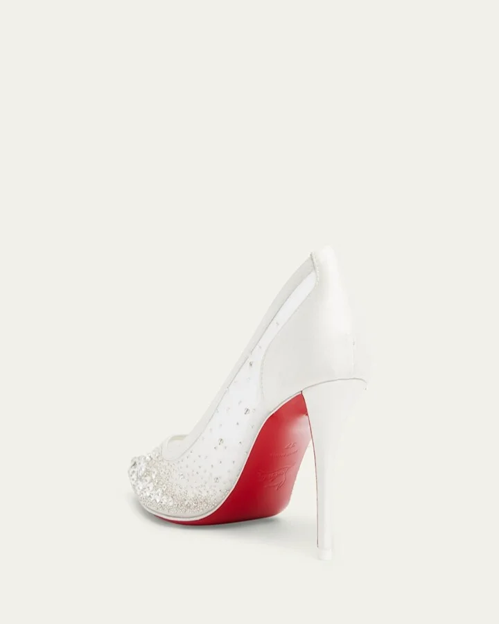 Miss Z Sparkling Red Sole Pumps - Image 4