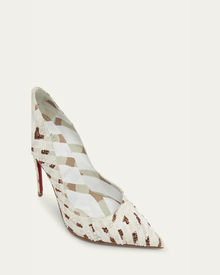 Miss Z Strass Red Sole Pumps - Image 5