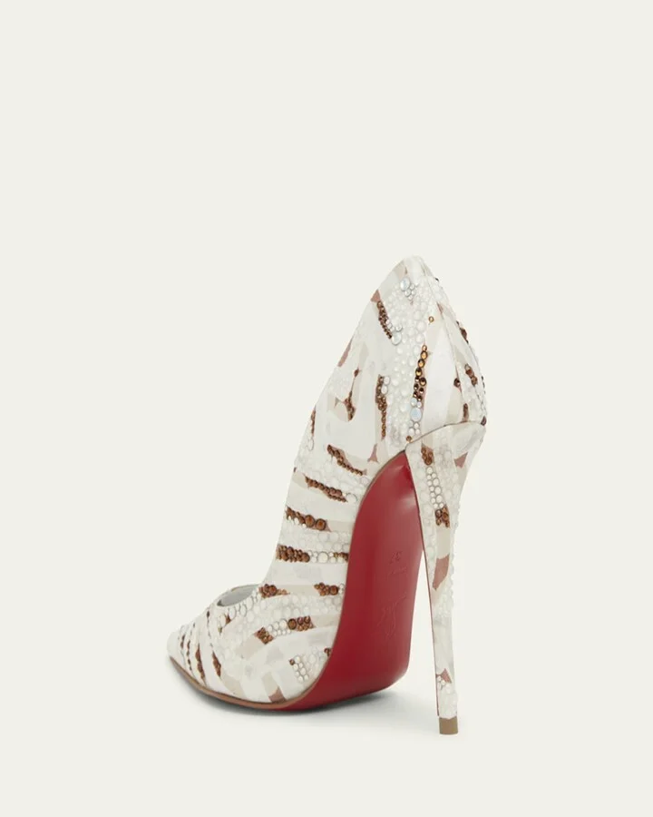 Miss Z Strass Red Sole Pumps - Image 9