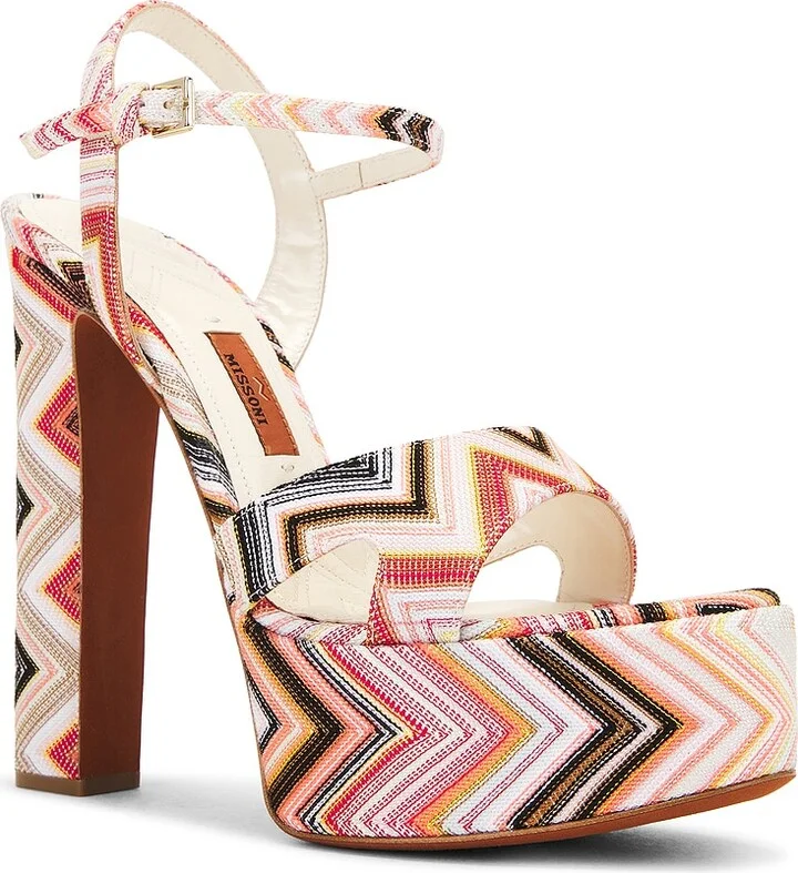 Missoni Angela Heel in Coral - Image 2