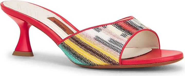 Missoni Cara Mule in Red - Image 2