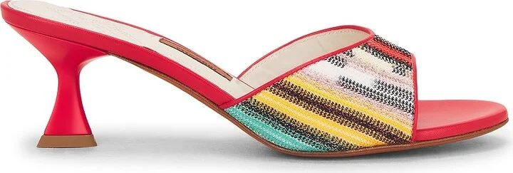 Missoni Cara Mule in Red