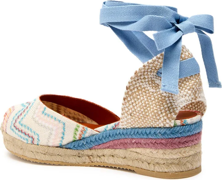 Missoni Eva 30 Zigzag Canvas Wedge Espadrilles - Image 2