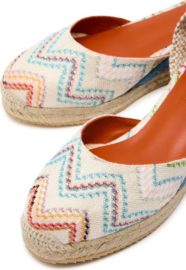 Missoni Eva 30 Zigzag Canvas Wedge Espadrilles - Image 3