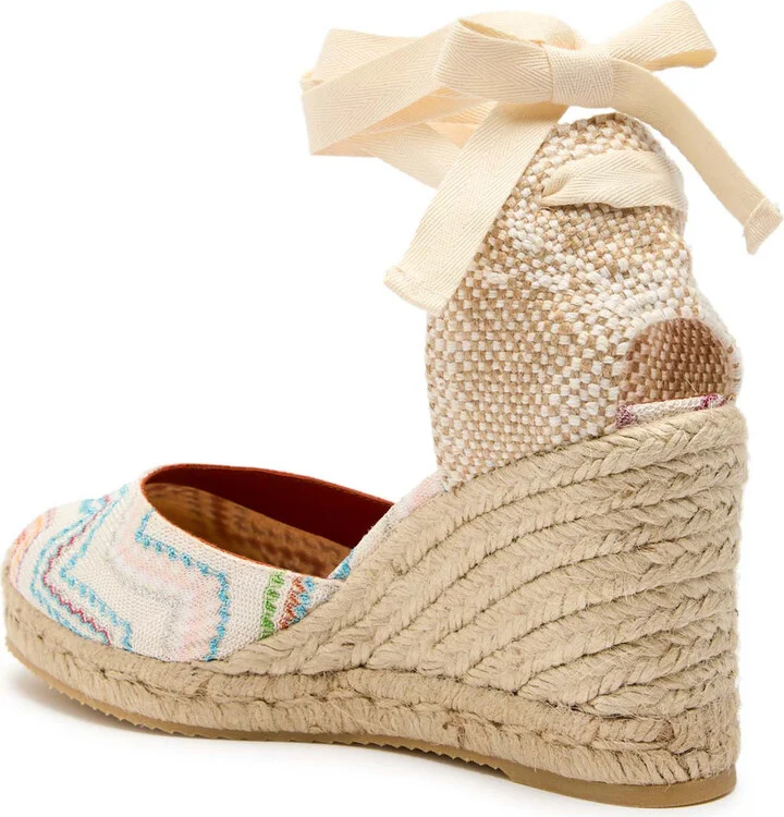 Missoni Eva 80 Zigzag Canvas Wedge Espadrilles - Image 2