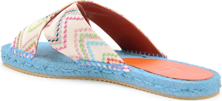 Missoni Harlow Zigzag Lamé Espadrille Sliders - Image 2