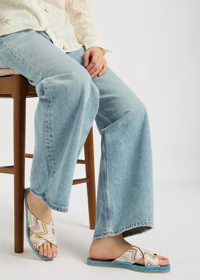Missoni Harlow Zigzag Lamé Espadrille Sliders - Image 5