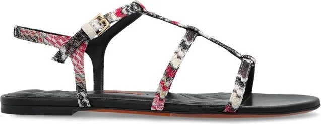 Missoni Patterned Buckled Sandals