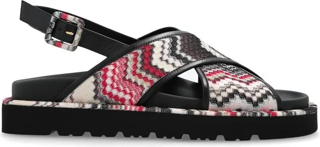 Missoni Patterned Buckled Sandals