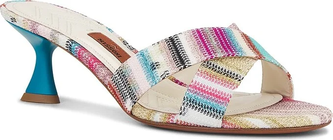 Missoni Paula Mule in Blue,Pink - Image 2