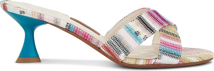 Missoni Paula Mule in Blue,Pink