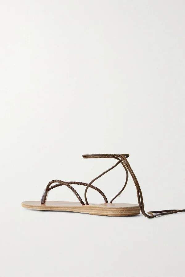 Mitos braided leather sandals - Image 3