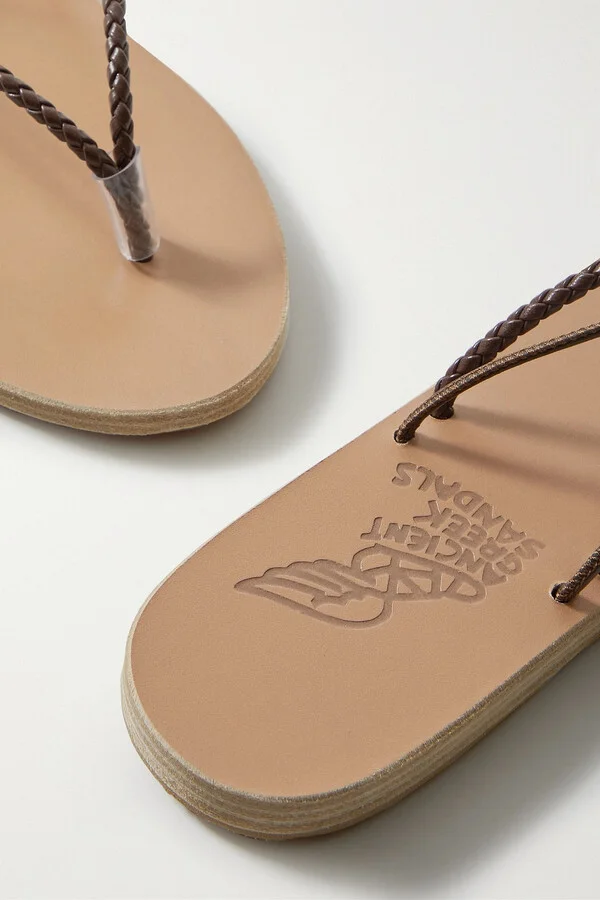 Mitos braided leather sandals - Image 4