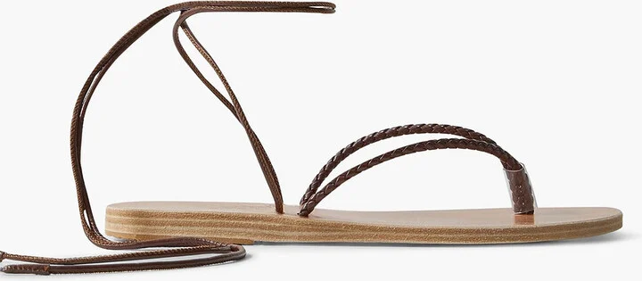 Mitos braided leather sandals