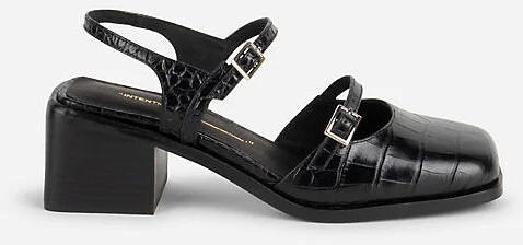 Mitzi Ankle-Strap Block Heels