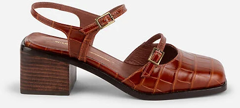 Mitzi Ankle-Strap Block Heels