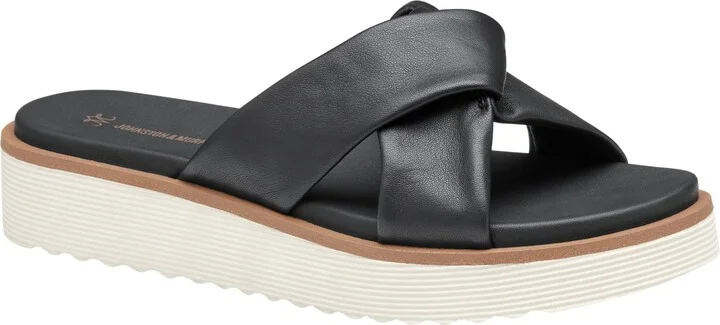 Mitzi Knot Platform Wedge Slide Sandal