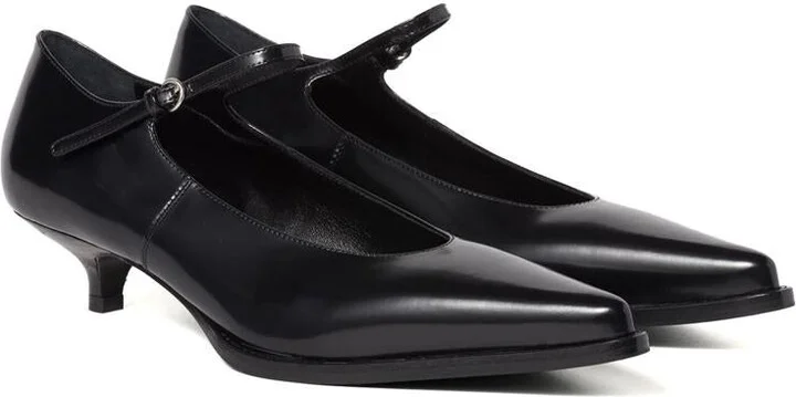 Miu Miu 35Mm Brushed Leather Pumps - Image 2
