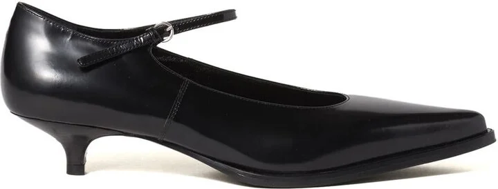 Miu Miu 35Mm Brushed Leather Pumps