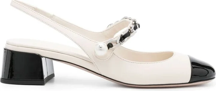 Miu Miu 35Mm Leather Pumps