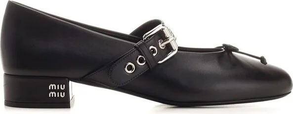 Miu Miu Bow-Detailed Ballet Flats