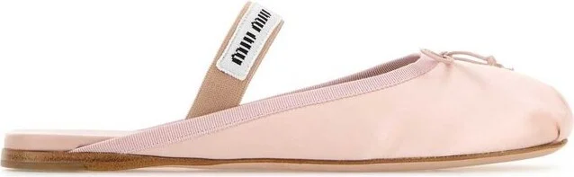 Miu Miu Bow-Detailed Slip-On Sandals