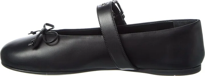 Miu Miu Bow Leather Flat - Image 2