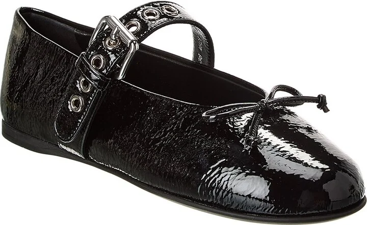 Miu Miu Bow Patent Flat
