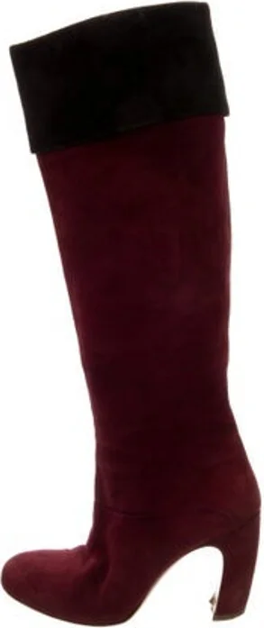 Burgundy, Pattern Prints