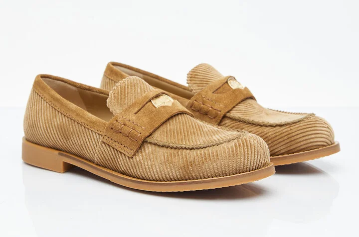 Miu Miu Corduroy Loafers - Woman Loafers Brown Eu - 35 - Image 3