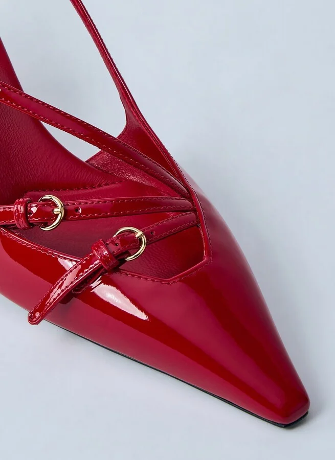 Miu Miu Décolleté Slingback Heels - Woman Heels Red Eu - 37 - Image 3