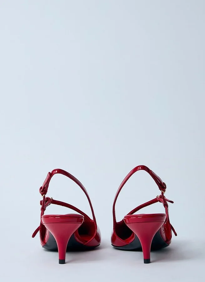 Miu Miu Décolleté Slingback Heels - Woman Heels Red Eu - 37 - Image 5