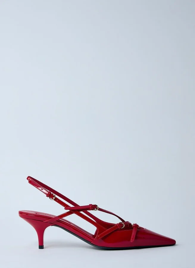 Miu Miu Décolleté Slingback Heels - Woman Heels Red Eu - 37