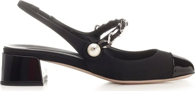 Miu Miu Embellished Slingback Pumps