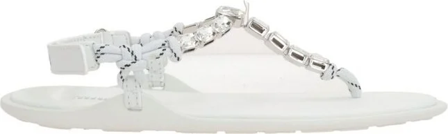 Miu Miu Embellished Thong Sandals