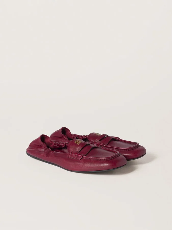 Miu Miu Embossed-Logo Loafers - Image 2