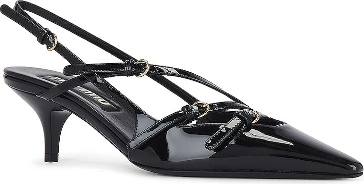 Miu Miu Heel Sandal in Black - Image 2