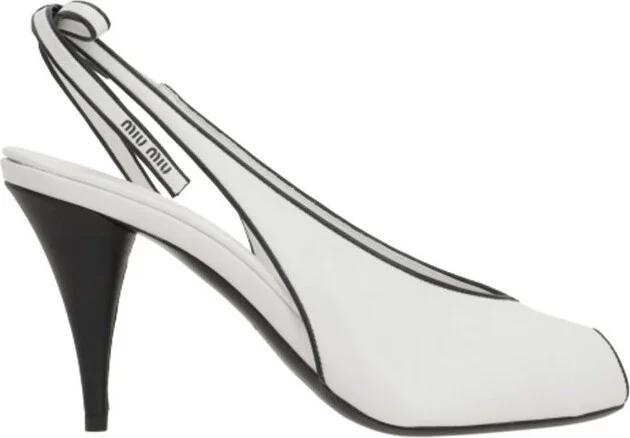 Miu Miu High-Heeled Slingback Sandals