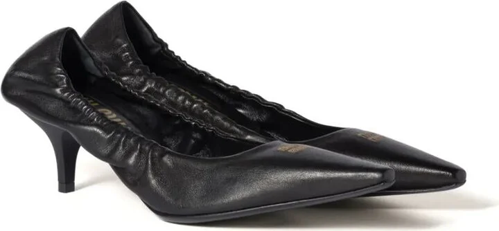 Miu Miu Leather Decolleté Nappa Pumps Aviator - Image 2