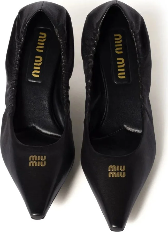 Miu Miu Leather Decolleté Nappa Pumps Aviator - Image 4