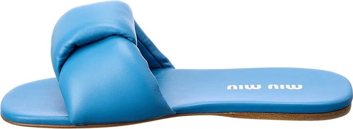 Miu Miu Leather Sandal - Image 2