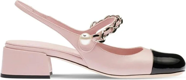 Miu Miu Leather Slingback Pumps