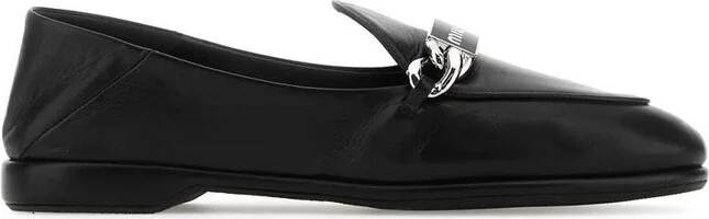Miu Miu Logo Detailed Slip-On Loafers